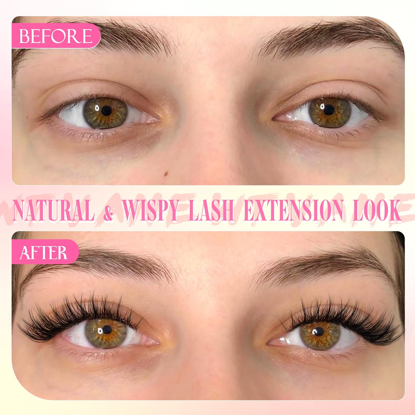 Wispy Lash Clusters Natural Eyelash Clusters C-Curly Individual Lashes 8-16 mm Cluster Eyelash Extensions Natural Look Lash Extension with Thin Lash Band DIY Lash Extension at Home by WTVANE