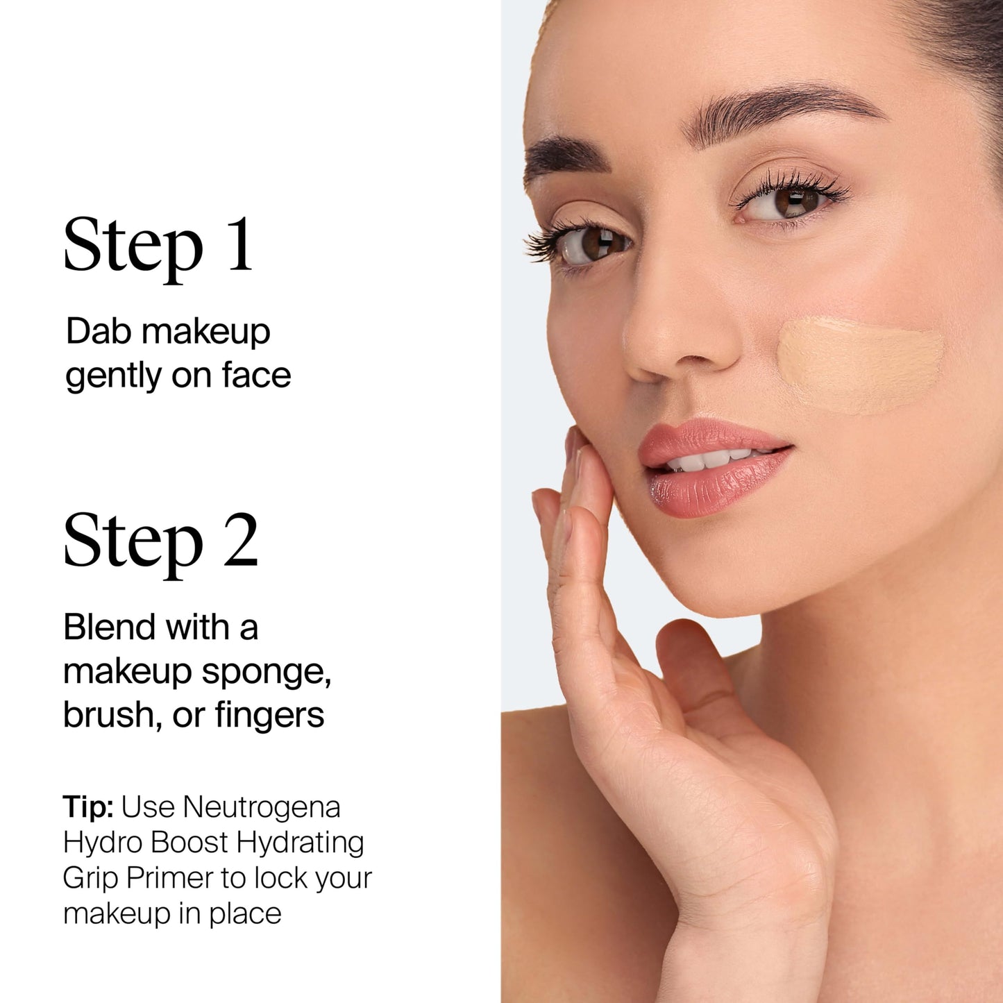 Neutrogena Hydro Boost Hydrating Tint, Lightweight Foundation for Dry Skin, Hyaluronic Acid, Moisturizing Skincare Makeup, Oil-Free, Water-Gel, Smooth Natural Coverage, Buff 30, 1.0 fl oz
