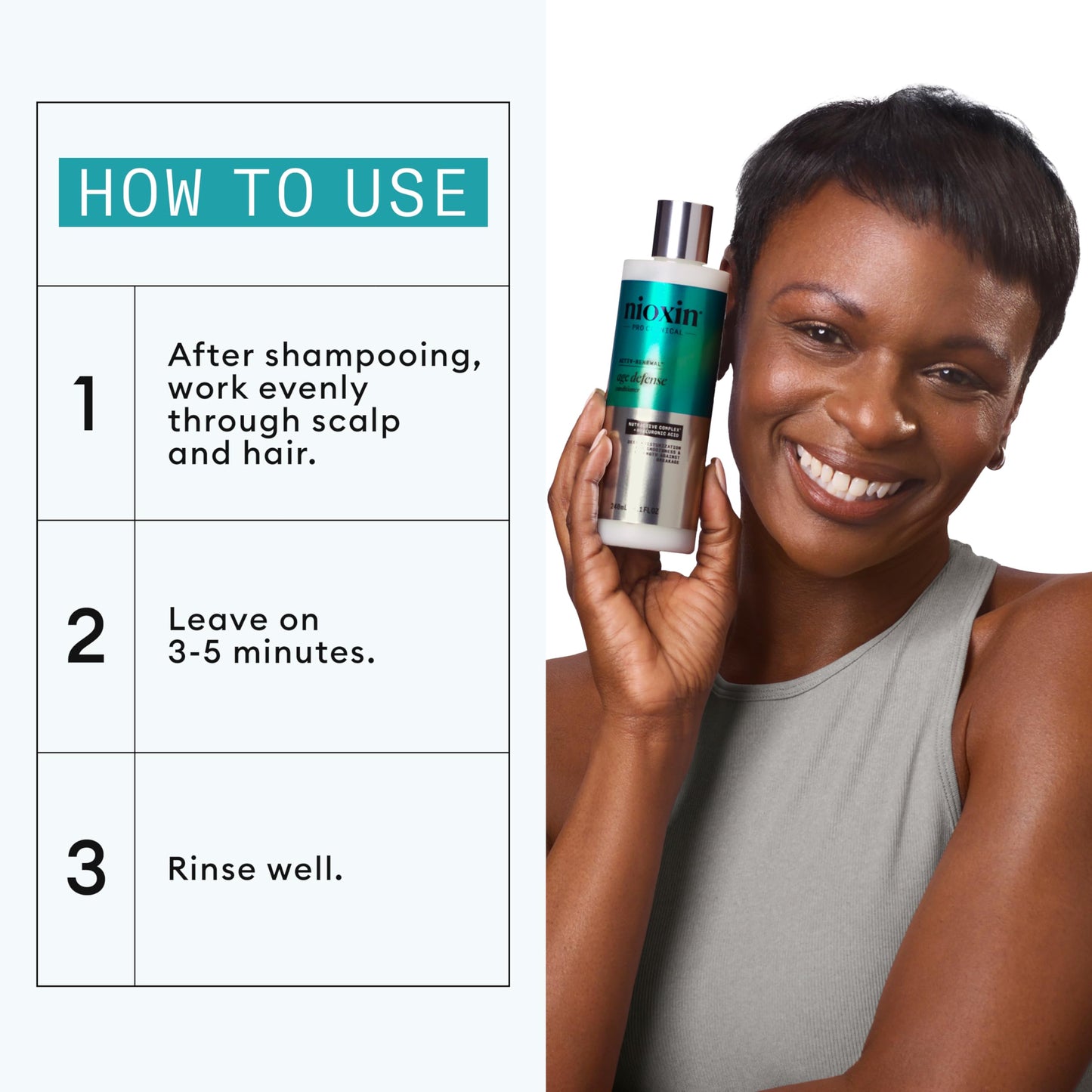 NIOXIN Age Defense Conditioner for Aging Hair | Strength & Moisture