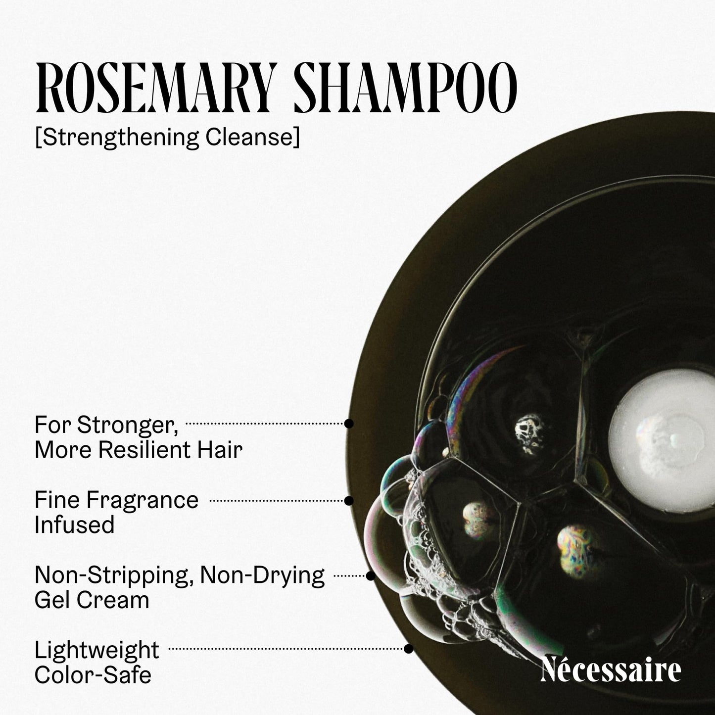 Nécessaire Rosemary Hair Duo | Multi-Protein Strengthening Rosemary Shampoo and Conditioner Set For Thinning Hair. For Women + Men. Free Of Sulfates. Color-Safe. 250 ml / 8.4 oz