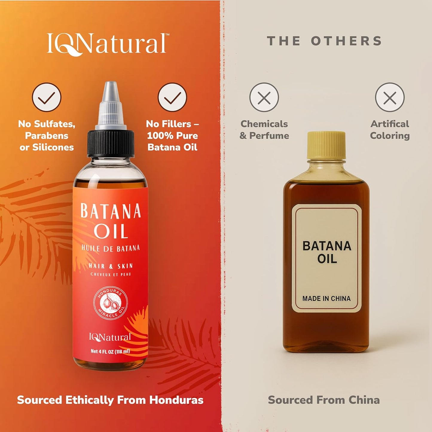 Organic Raw Batana Oil for Hair Growth - Pure Natural Moisturizer for Thicker, Stronger Hair | 4oz