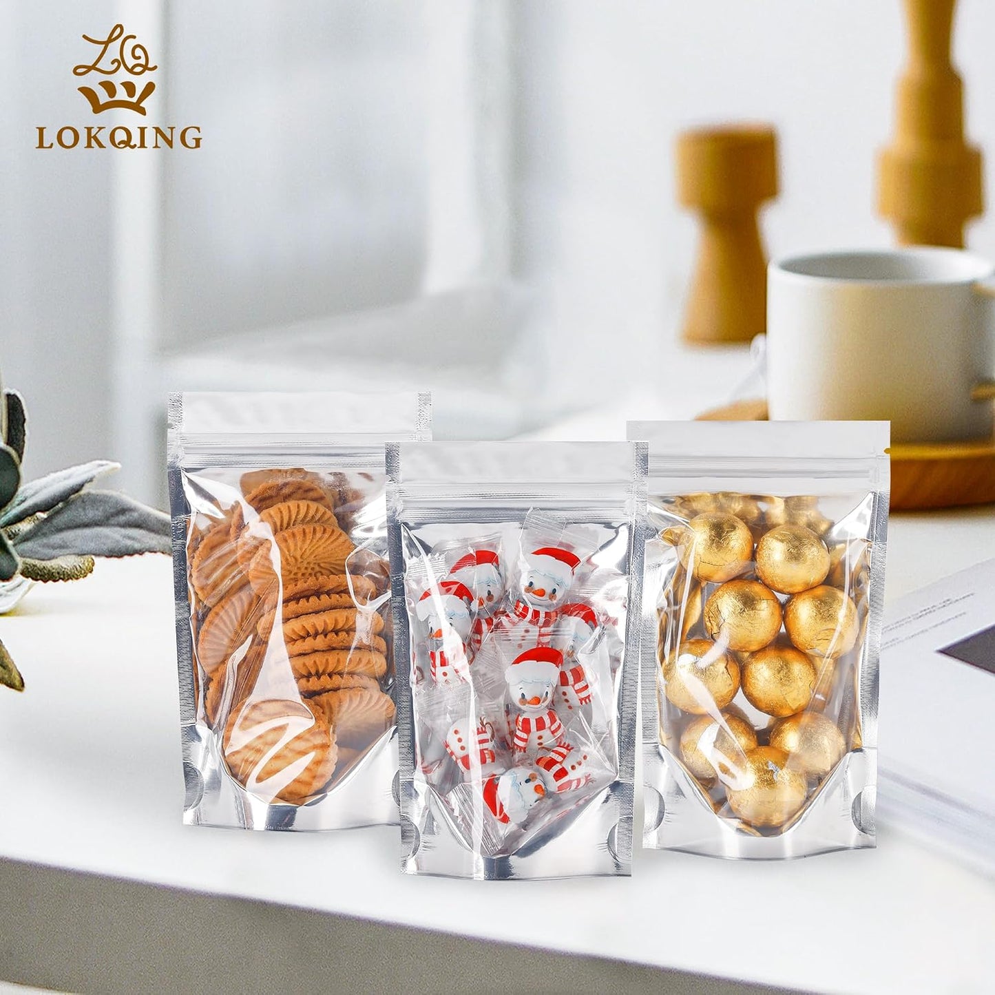 Mylar Bags for Food Storage - Resealable 100 Pack | Silver 3x6 Inches