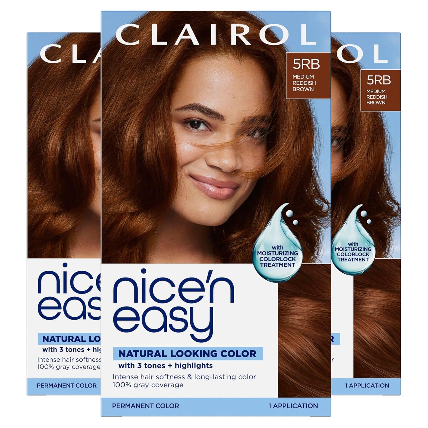 Clairol Nice'n Easy Permanent Hair Dye - Blackest Black | 100% Gray Coverage & Long-Lasting Shine | Single Pack