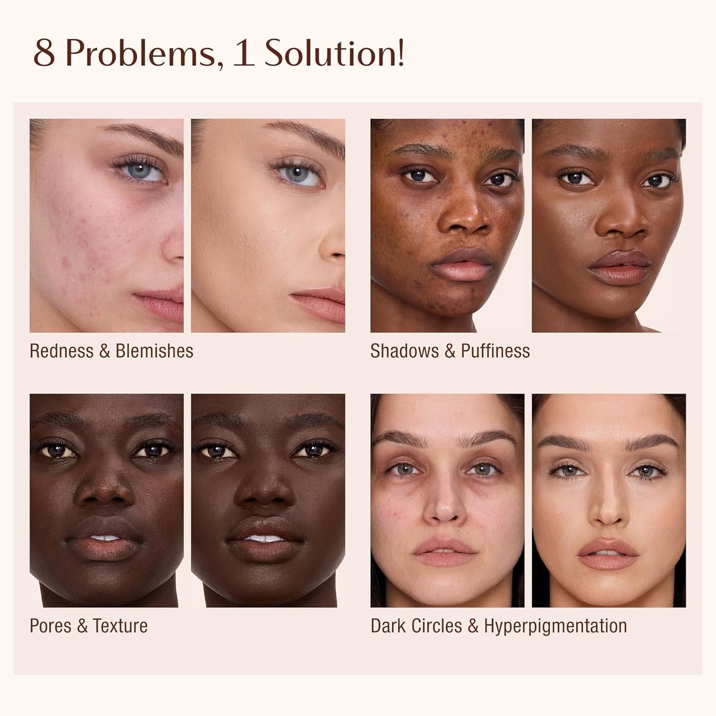 Charlotte Tilbury AIRbrush Flawless Blur Concealer - Longwear, Hydrating, Full Coverage for Dark Circles & Blemishes | Natural Matte Finish