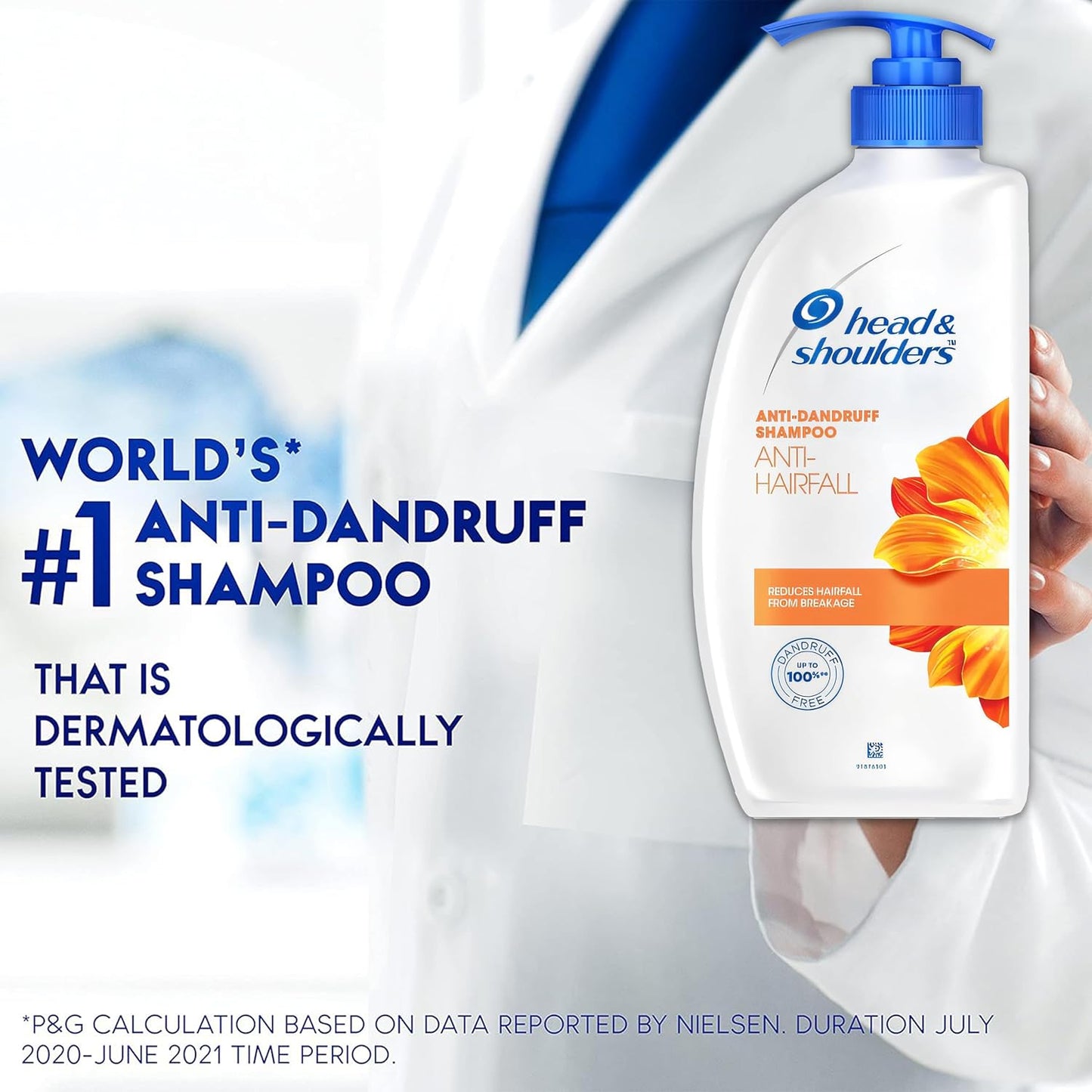 Head & Shoulders Anti Hair Fall Shampoo - Dandruff Relief & Scalp Repair | 22 oz Pump Bottles (2-Pack)