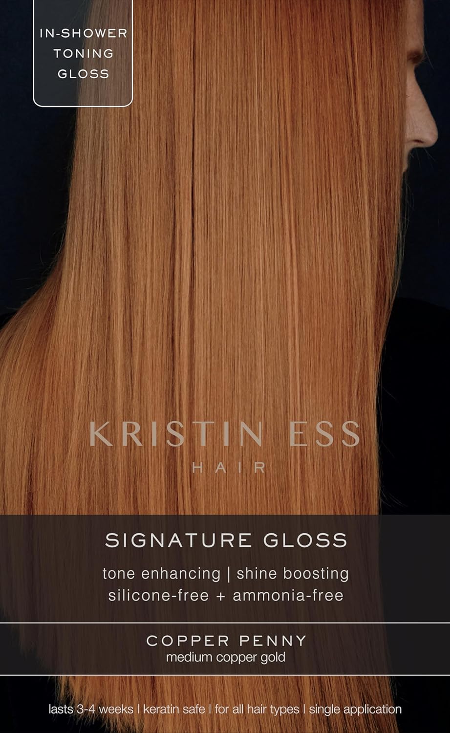 Kristin Ess Hair Gloss - Winter Wheat Light Neutral Blonde | 4-Week Semi-Permanent Color & Conditioner for Vibrant Shine