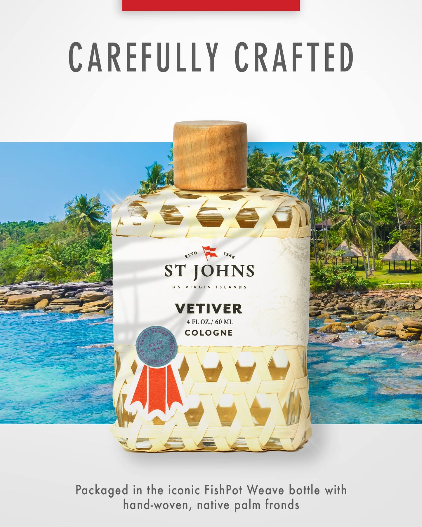 St Johns Classic Vetiver Fresh Cologne Scent | Sophisticated Men's Fragrance (4 oz)