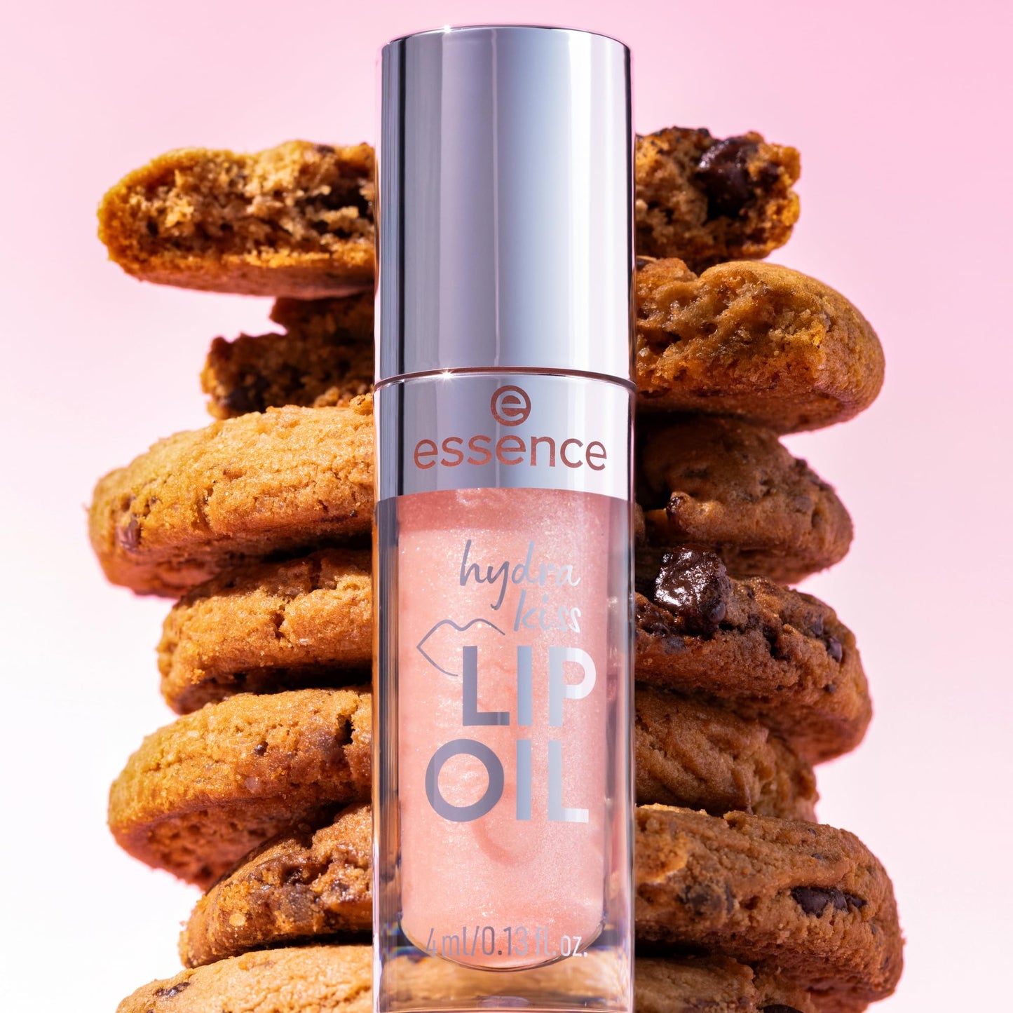 essence Hydra Kiss Lip Oil, Tinted Glimmer Finish (09 | Cookie Sparkle)