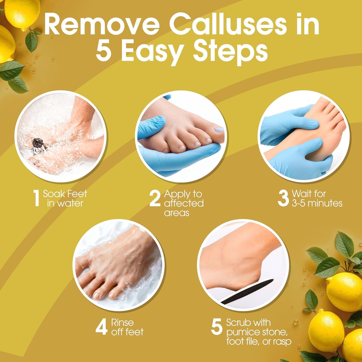 Callus Remover Gel for Feet - Extra Strength 8oz | Professional Pedicure Supplies for Dry Skin & Cracked Heels