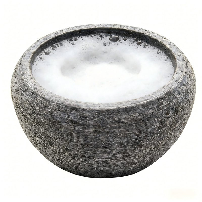 Shaving Soap & Cream Bowl for Men, Natural Granite Stone, Keep Warm Better, Easier to Lather