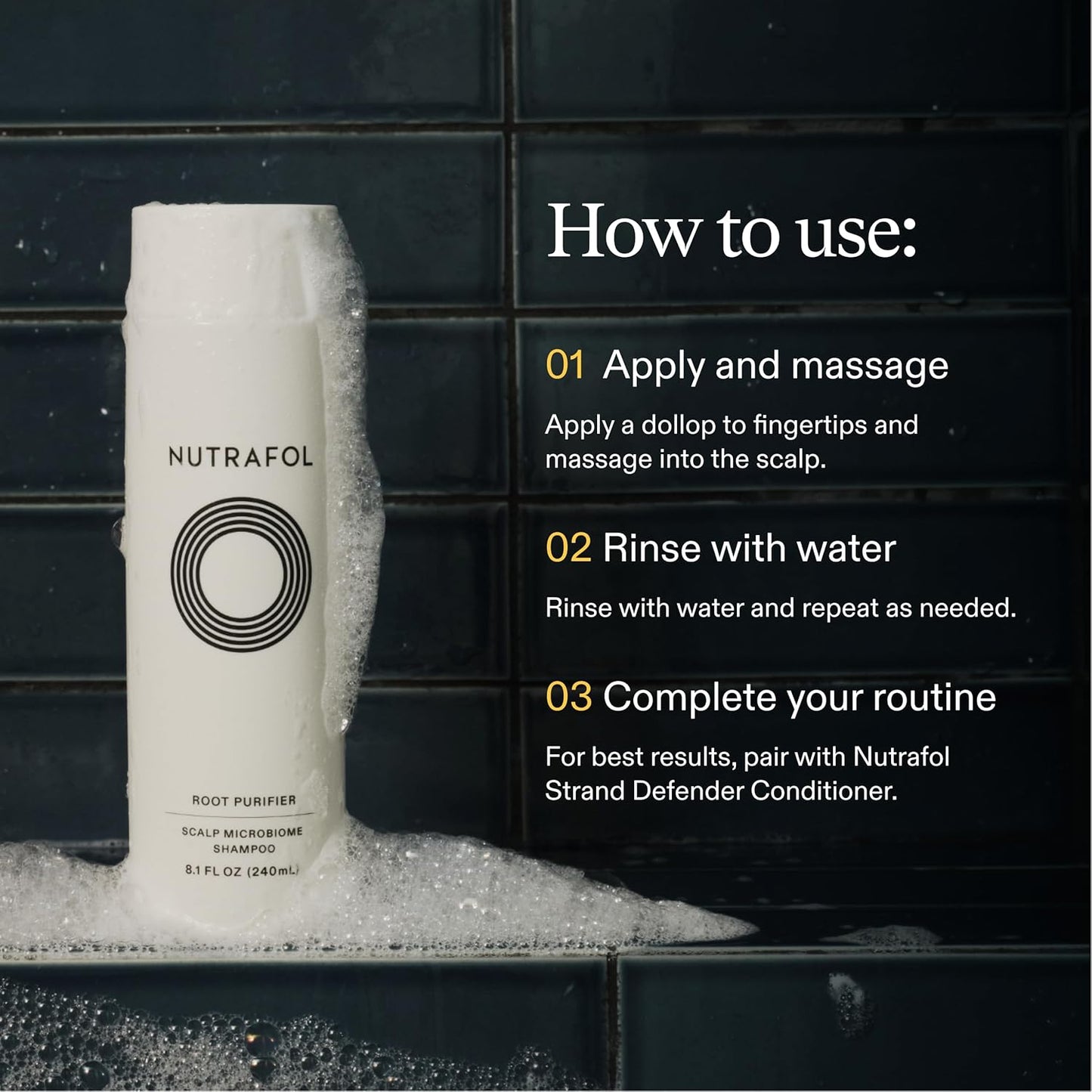 Nutrafol Shampoo - Hydrating Formula for Thinning Hair | Improves Volume, Strength & Texture