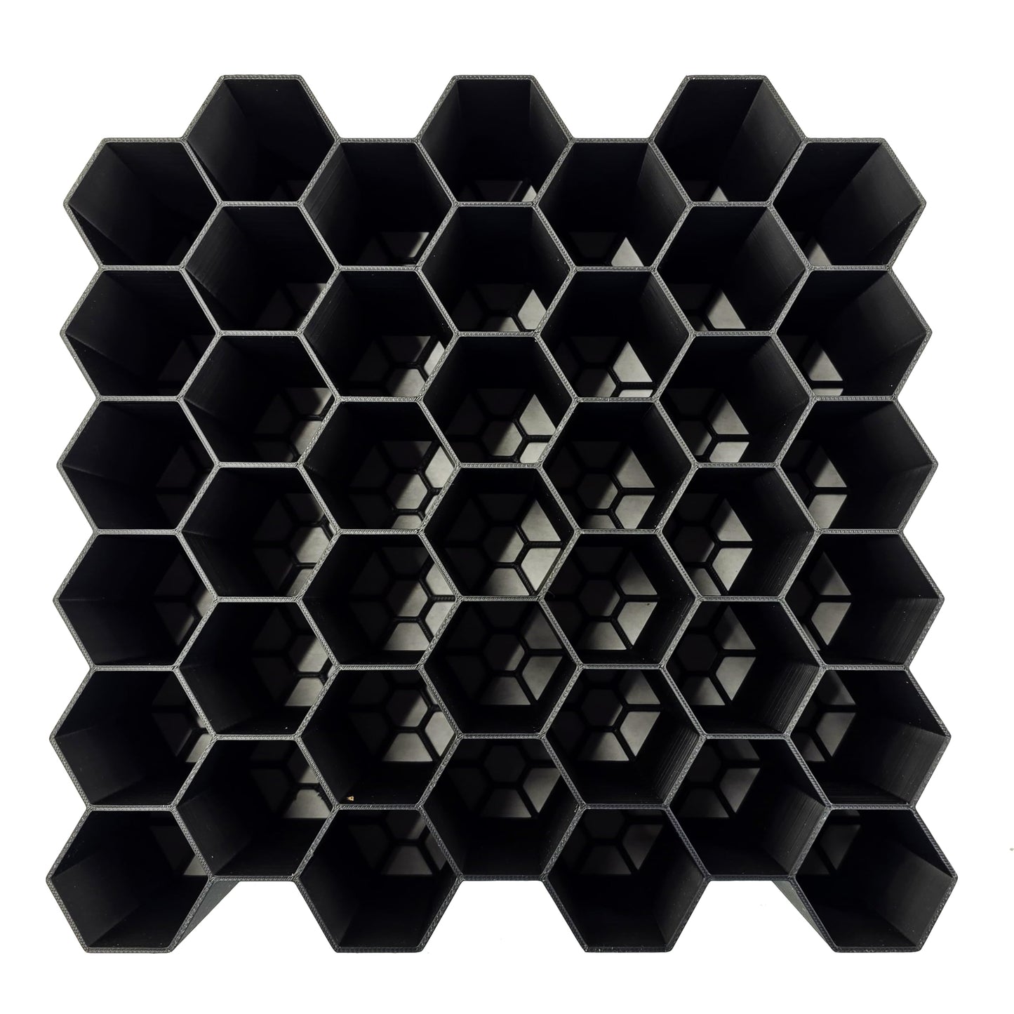HexRacks Hair Dye Holder - Shades EQ & More - Wall Mountable or Stackable - Hair Sylist Dye Holder Rack | Holds 42 Bottles Per Section