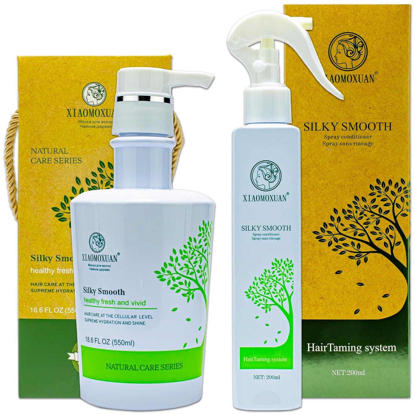 Organic Tea Tree Deep Conditioning Hair Mask & Leave-In Conditioner | Sulfate-Free Treatment for Damaged Hair
