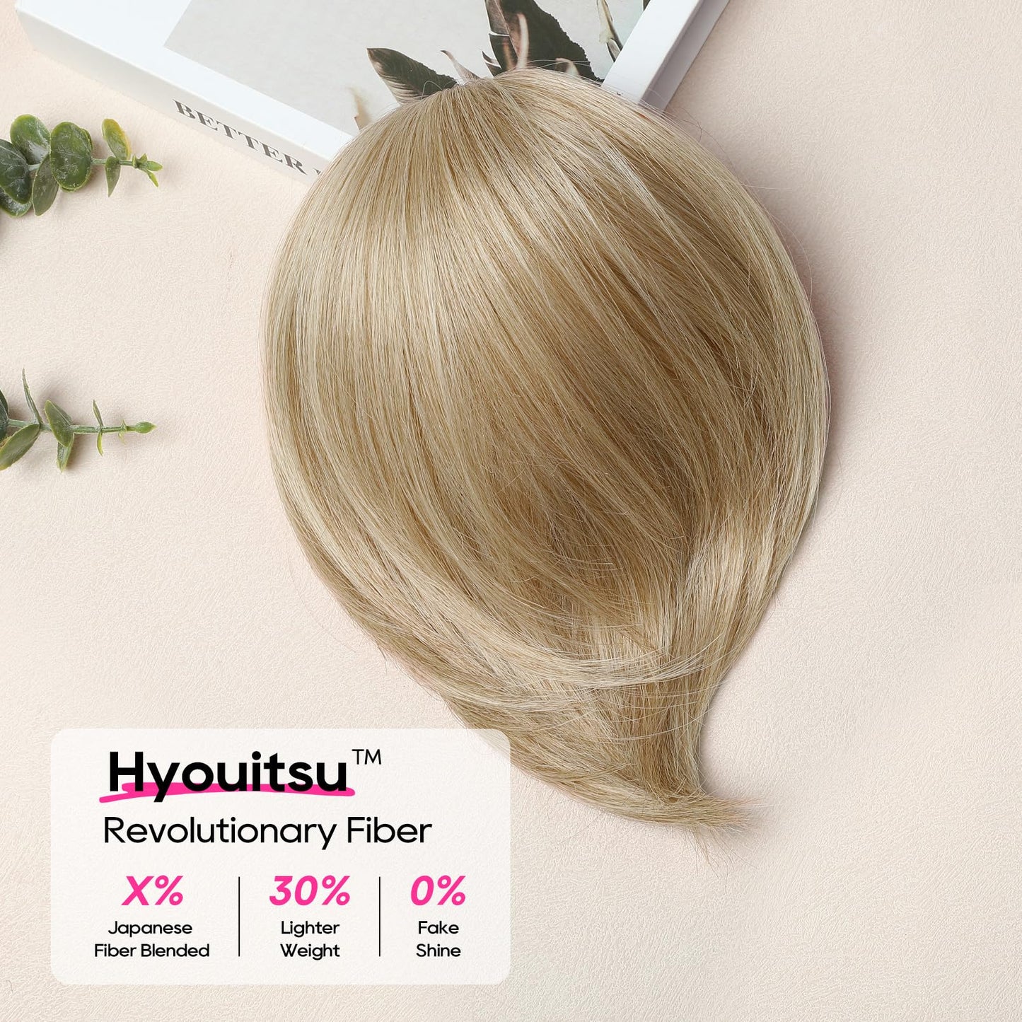 REECHO Ponytail Extension, 8" Short Mini Claw Clip Pony Tail Hair Extensions Natural Soft Feather-Light Tension-Free Ponytail Hairpiece for Women with Short Fine Thin Hair - Medium Blonde