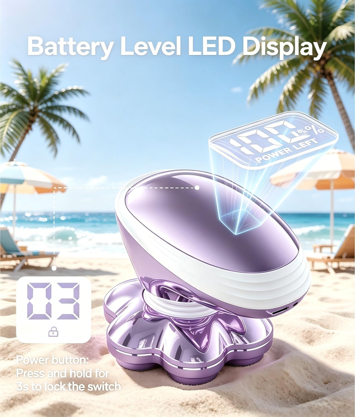 Electric Razors for Women, 7D Magnetic Heads Full Body Shaver, 5-in-1 Waterproof Wet Dry Hair Remover with LED Display, Bikini Trimmers for Underarms, Face, Legs, Lips, Arms