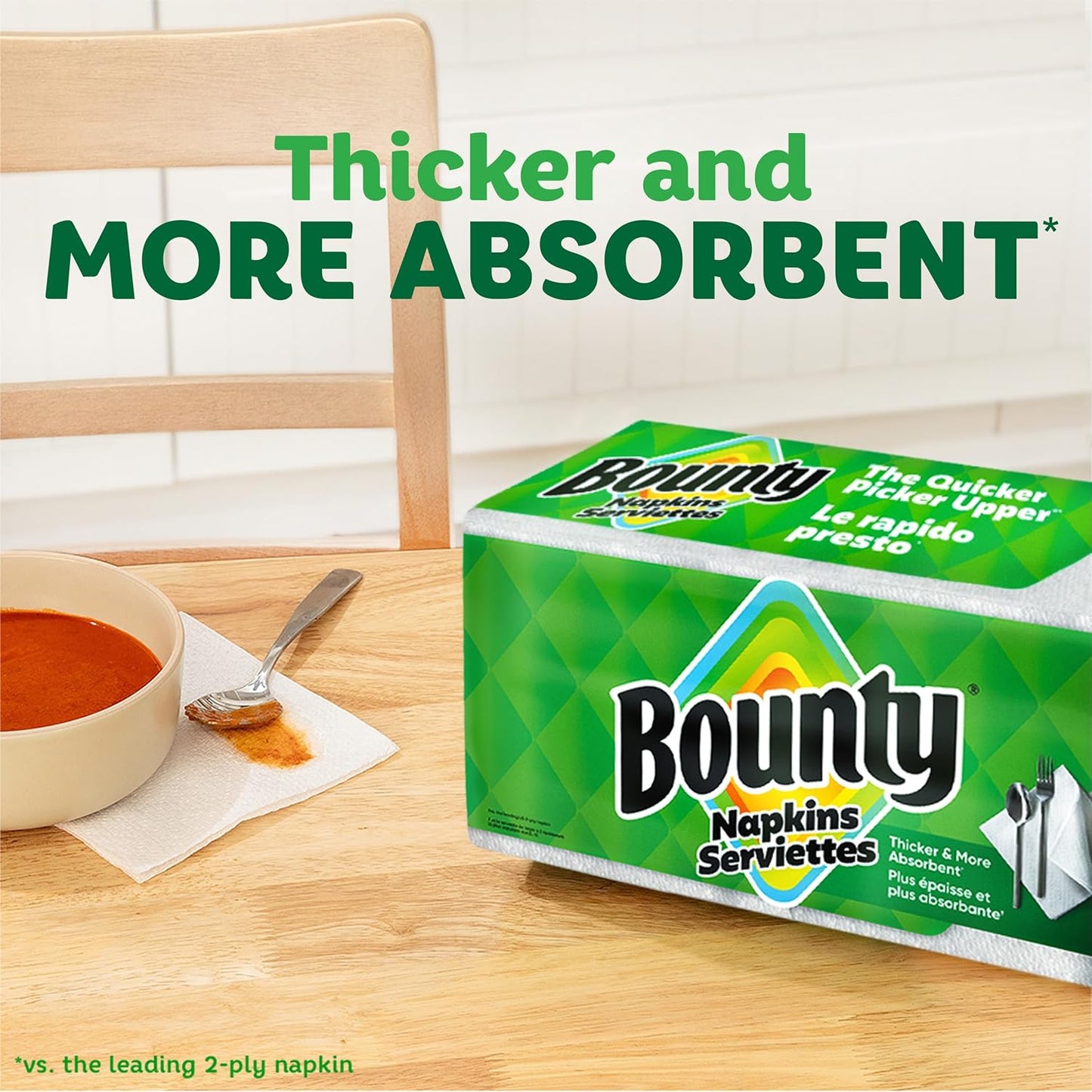 Bounty Paper Napkins - White, 200 Count | Soft & Absorbent for Everyday Use
