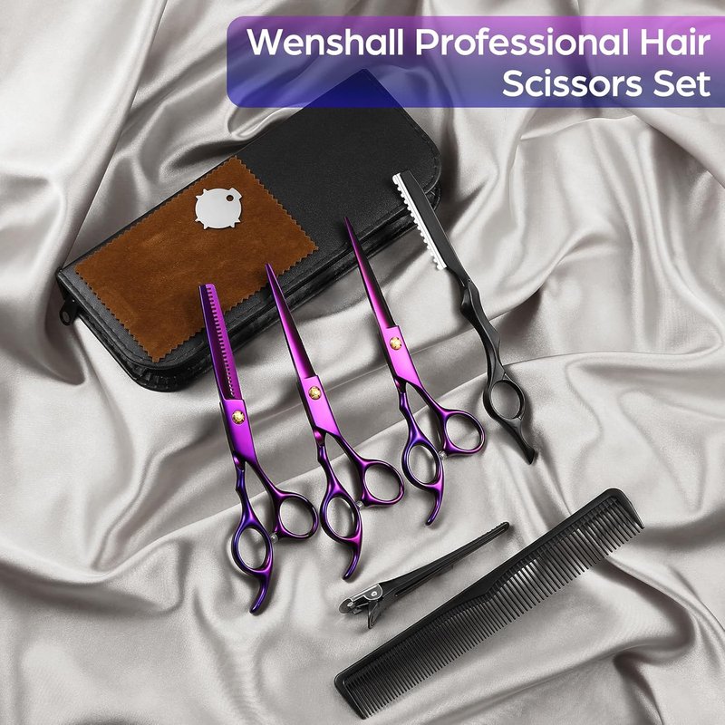 Professional Hair Cutting Scissors - 6.89 Inch Barber Shears | Multifunctional Thinning Tools for Salon Use