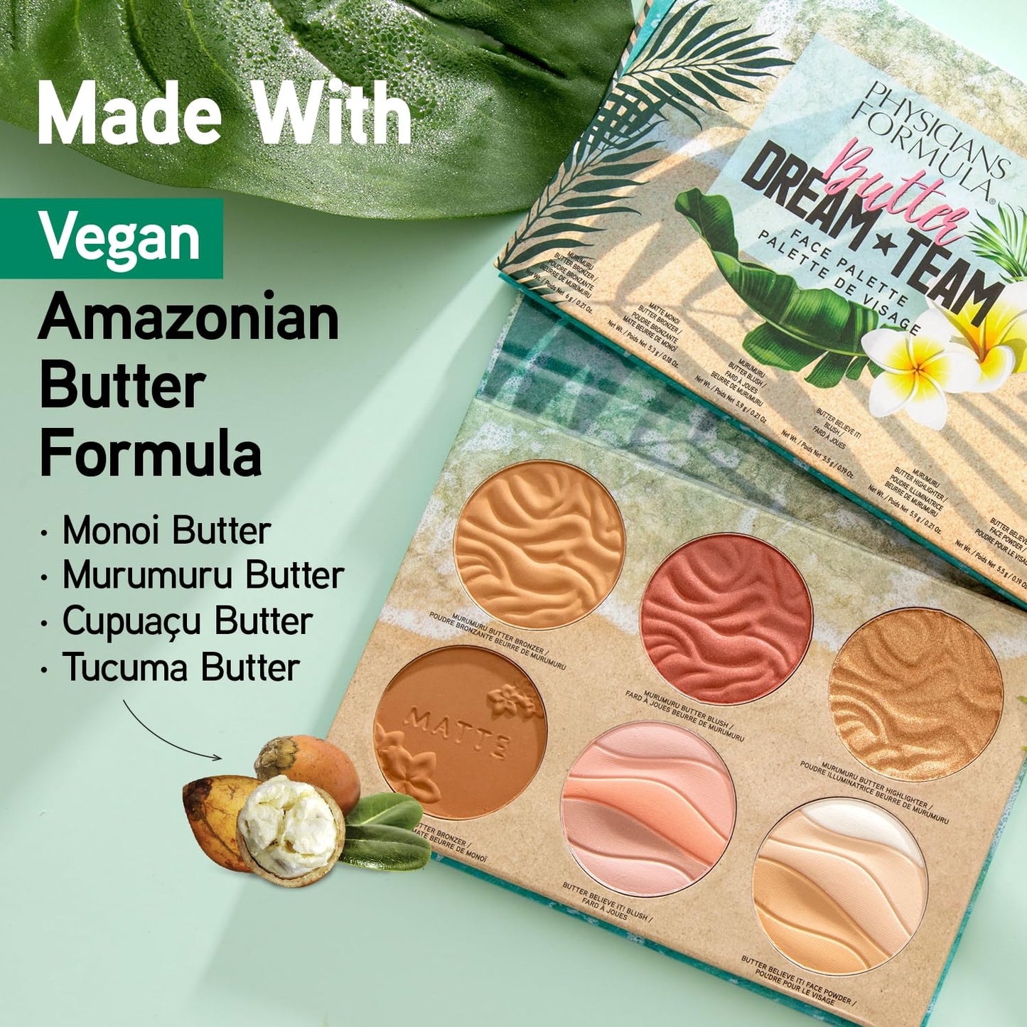 Nourishing Bronzer, Blush & Highlighter Palette - Cruelty-Free Face Powder Blend | Dream Team