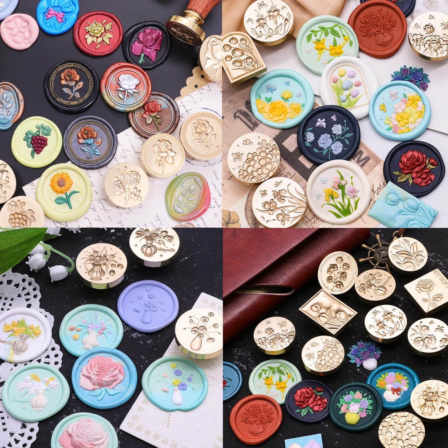600Pcs Wax Seal Beads,Sealing Wax Beads for Wax Seal Stamp, Wax Seal Beads Set with 6 Colors Perfect for Gift Sealing, Letter Sealing,Wedding Cards Sealing, Envelopes Sealing (TransparentJelly)