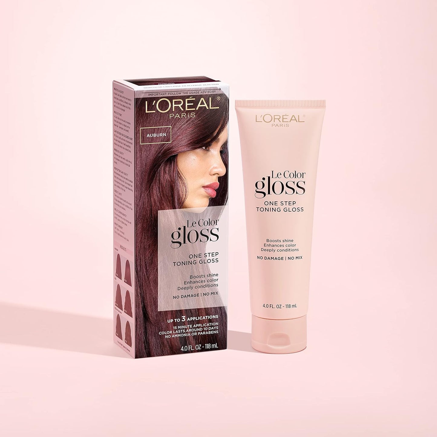 L’Oréal Paris Hair Gloss - One Step Toning Treatment for Auburn Hair | 4 Ounce