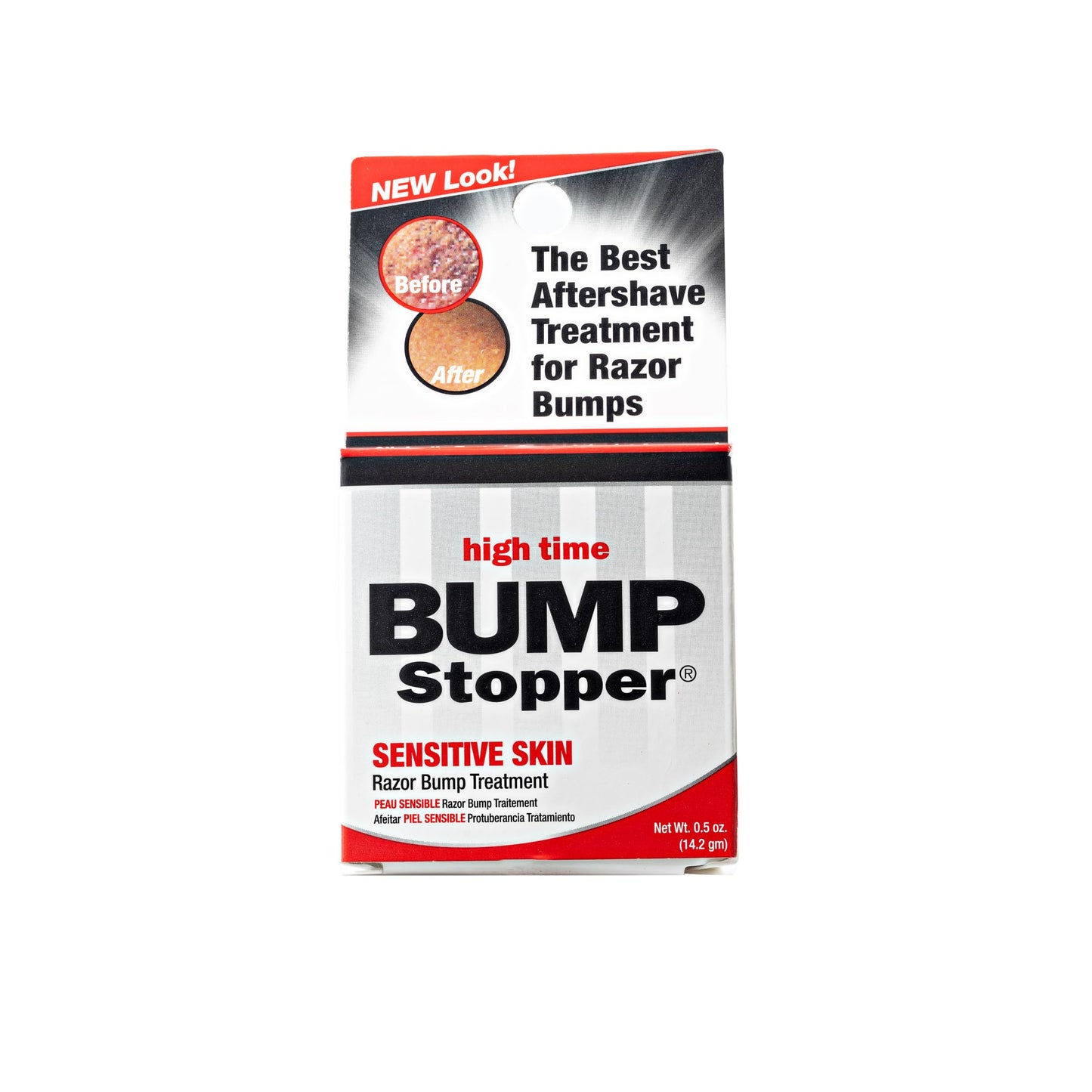 High Time Bump Stopper Sensitive | Ingrown Hair Treatment After Shave Cream | Razor Bump Treatment | Sensitive Skin Formula | Post Shave Care | 0.5 oz