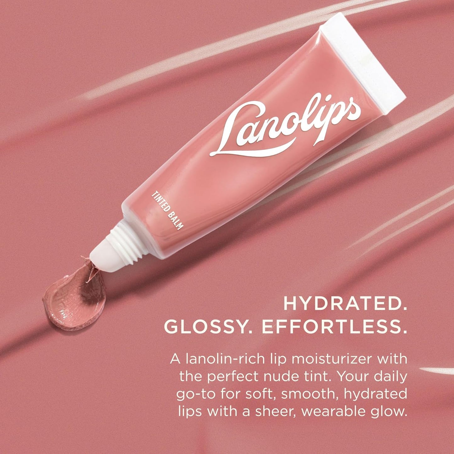Lanolips Tinted Lip Balm - Moisturizing Color-Tinted Balm with Lanolin & Vitamin E | Perfect Nude (12.5g / 0.44oz)