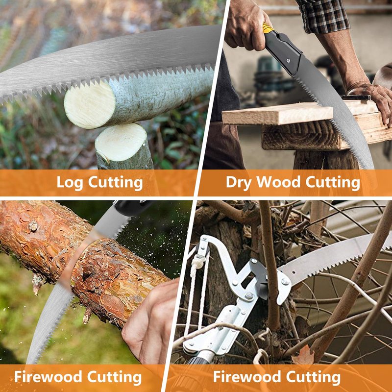 15-Inch Pole Saw Blade Replacement for Fiskars Pruning Saws and Tree Pruners, Garden Saw Blade for Tree Pruning and Wood Cutting with Tooth Design