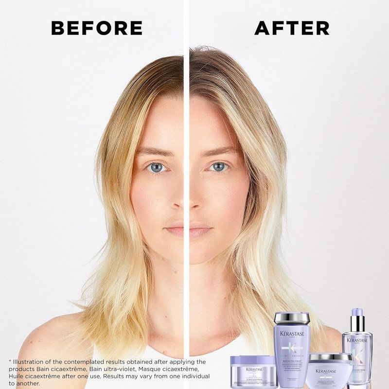 Kerastase Blond Absolu Cicaplasme Serum - Hydrating Leave-In Serum for Color-Treated Hair | Heat Protection Up to 450°F