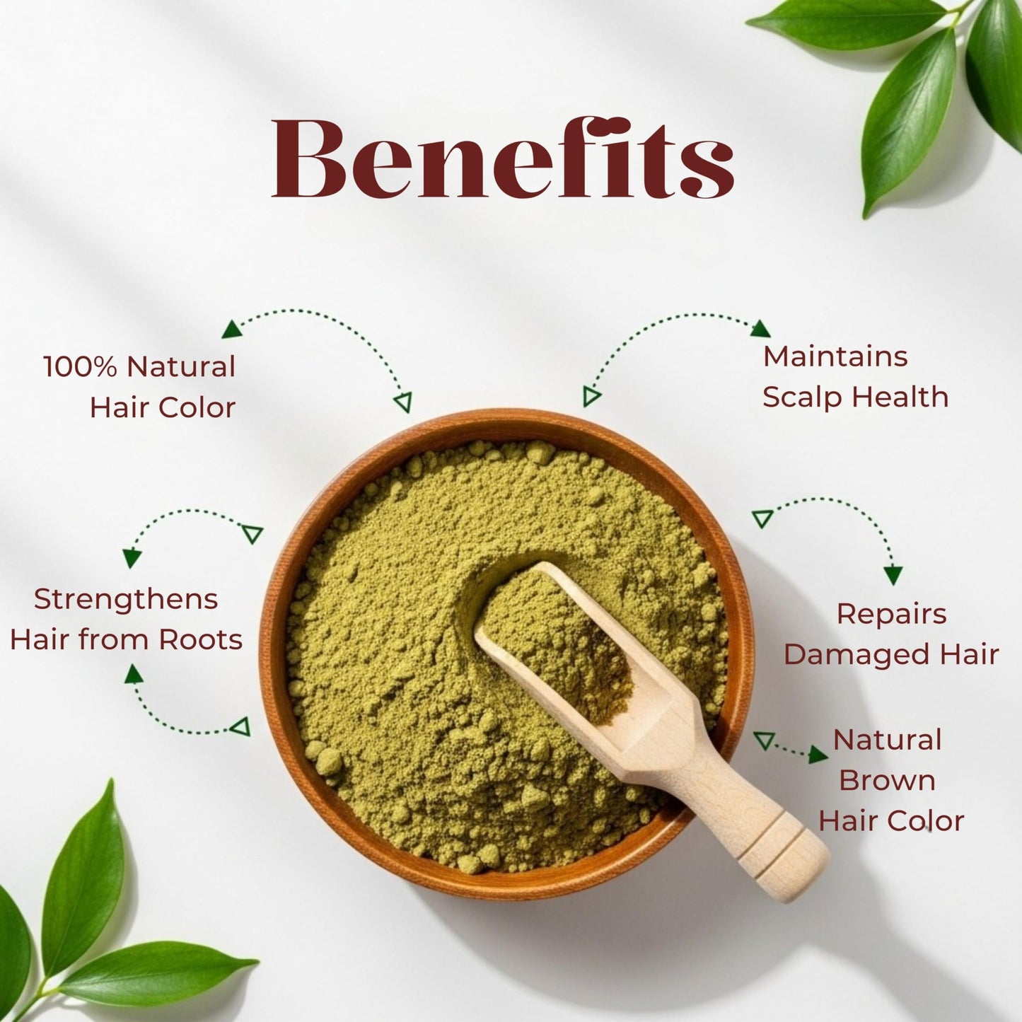 Kumari Kulture Henna Paste Spot Hair Color Cone | Made of 100% Pure Henna Powder | Infused with Tea Tree Oil – No Artificial Chemicals | Reddish Brown Color – 1.25 OZ Pack