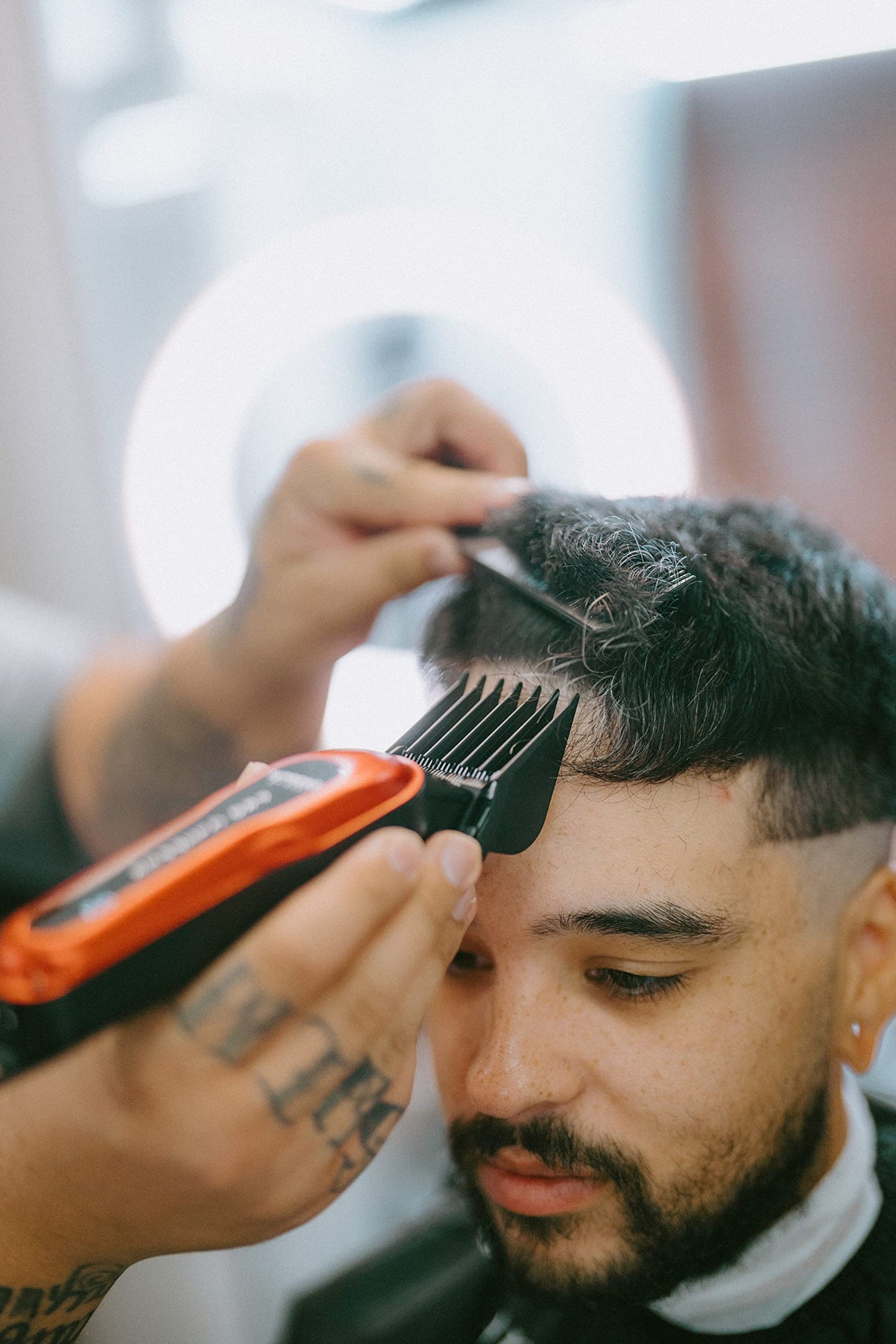 Supreme Trimmer Magnetic Guide Combs for Clippers | CMG100 Hair Clipper Guards, 10 Cutting Lengths | Black