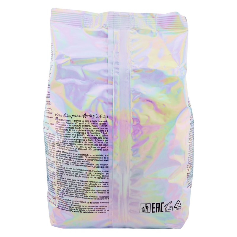 Waxness Aura Hard Wax Beads 2.2 lb (1 kg) Pack of 2 – Stripless Professional Hard Wax for Face & Body, Smooth Application, Suitable for Sensitive Skin – Made in Italy