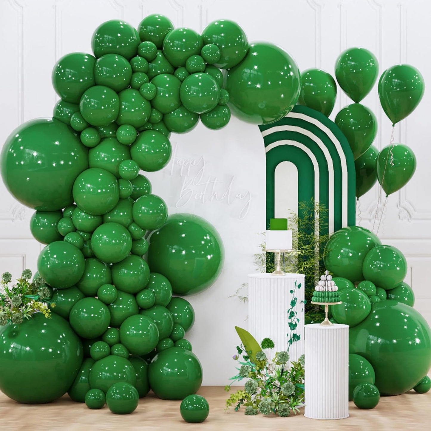 Black Balloon Arch Kit - 140 Pcs in 5-18 Inch Sizes for Baby Showers, Birthdays & Anniversaries | Elegant Black Decor