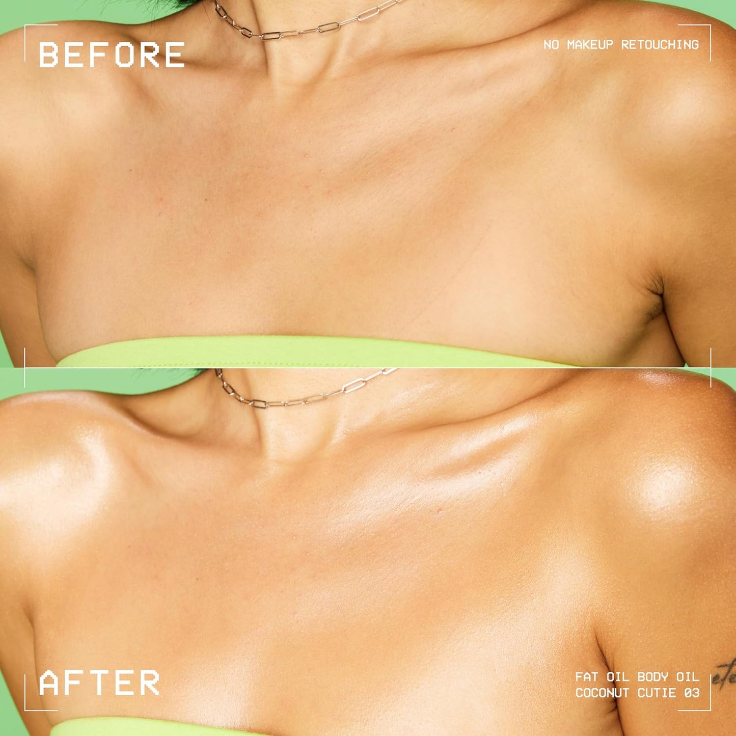 Fat Oil Body Oil - Coconut Scented Moisturizer with Vitamin E | 24HR Hydration & Glowing Skin