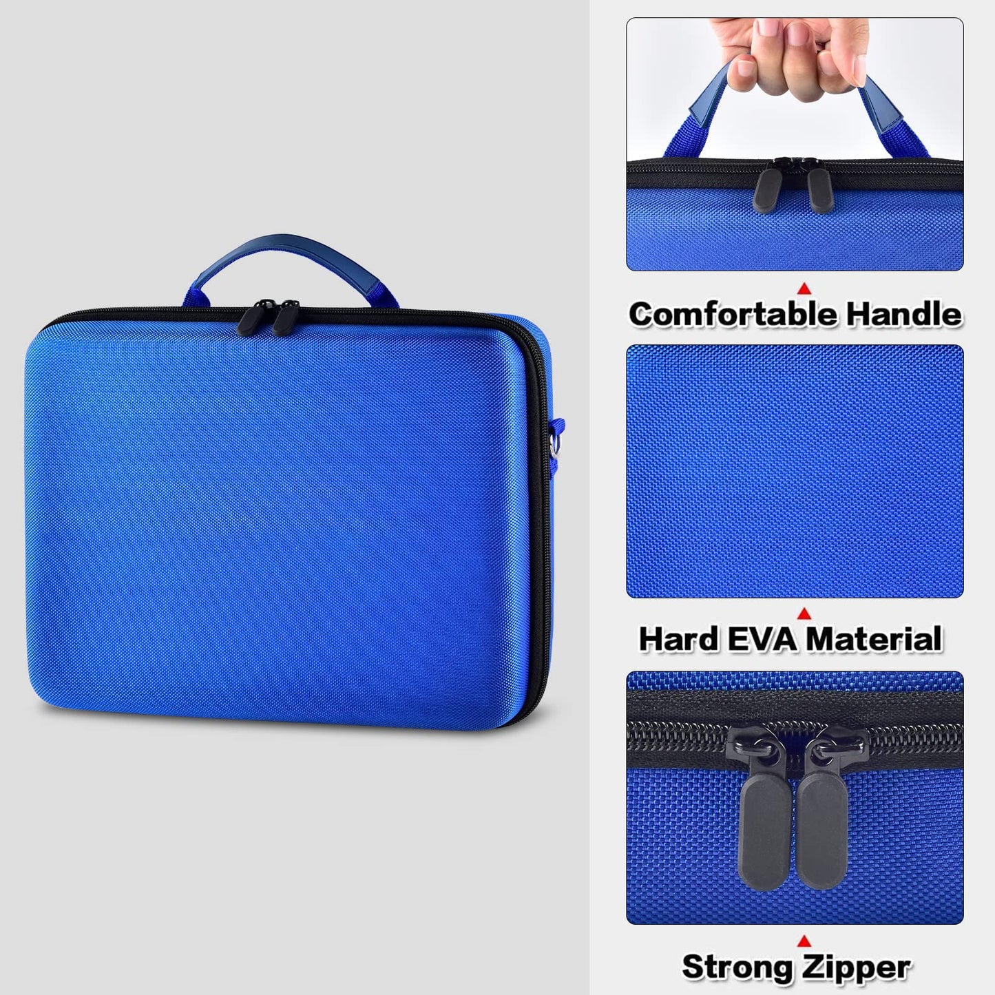 PAIYULE Card Game Case Storage Holder for 2500+ Cards, Fits for C. A. H, Baseball Basketball Football Sport Card Box for PM TCG, for TMG - Blue (Bag Only)