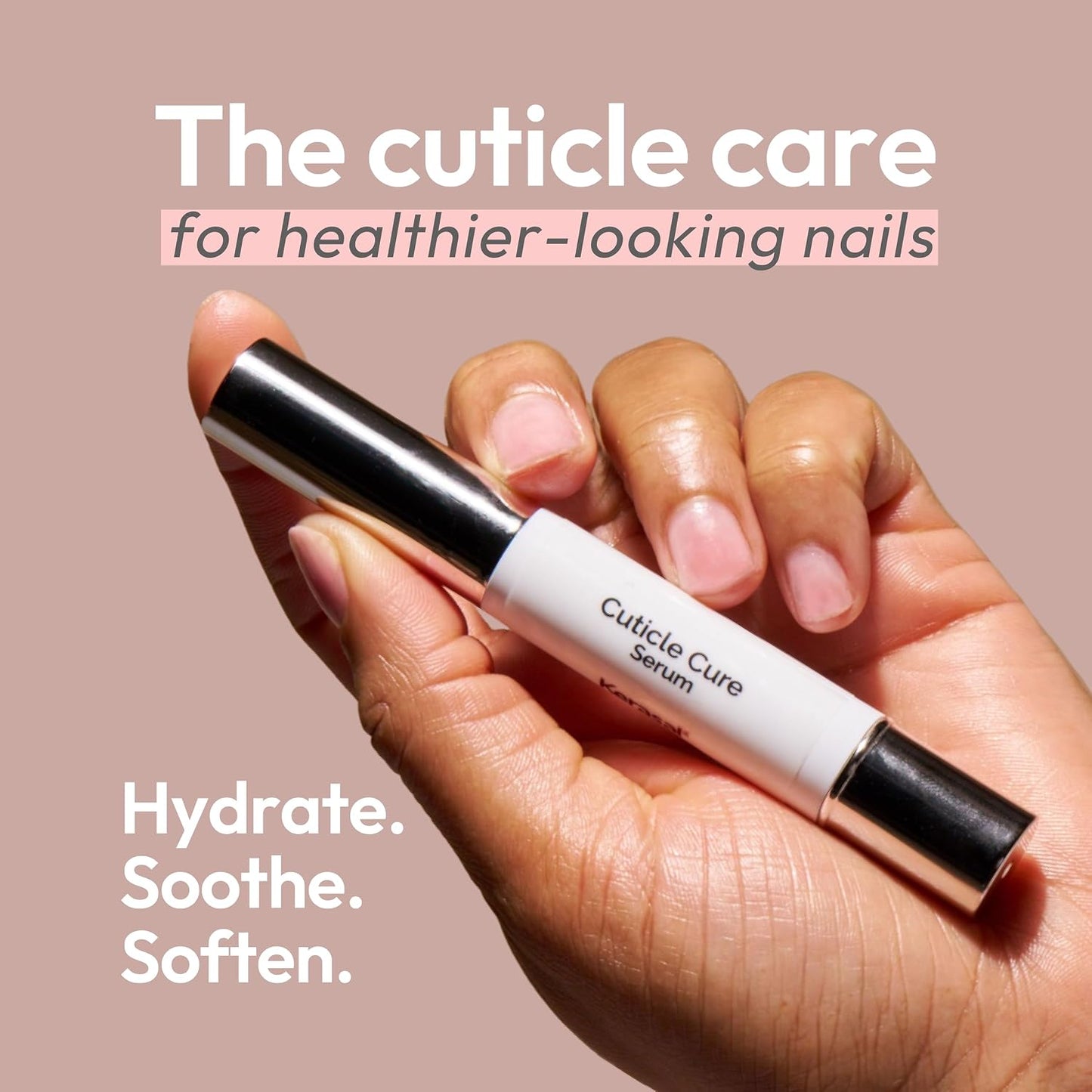 Kerasal Cuticle Cure Serum - Soft Cushion Tip Applicator, 0.13 oz | Nourishing Formula for Healthy Nails