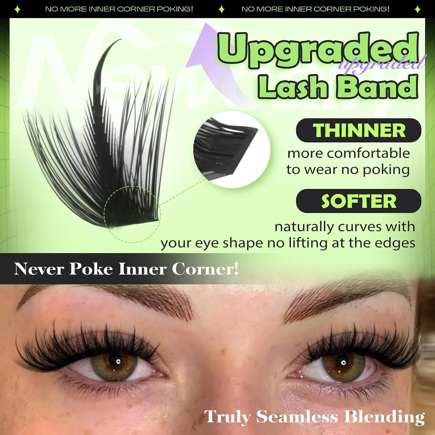 Lash Clusters - Spiky Manga Eyelash Extensions | Fluffy D-Curl Wispy 10-18MM Volume Lashes