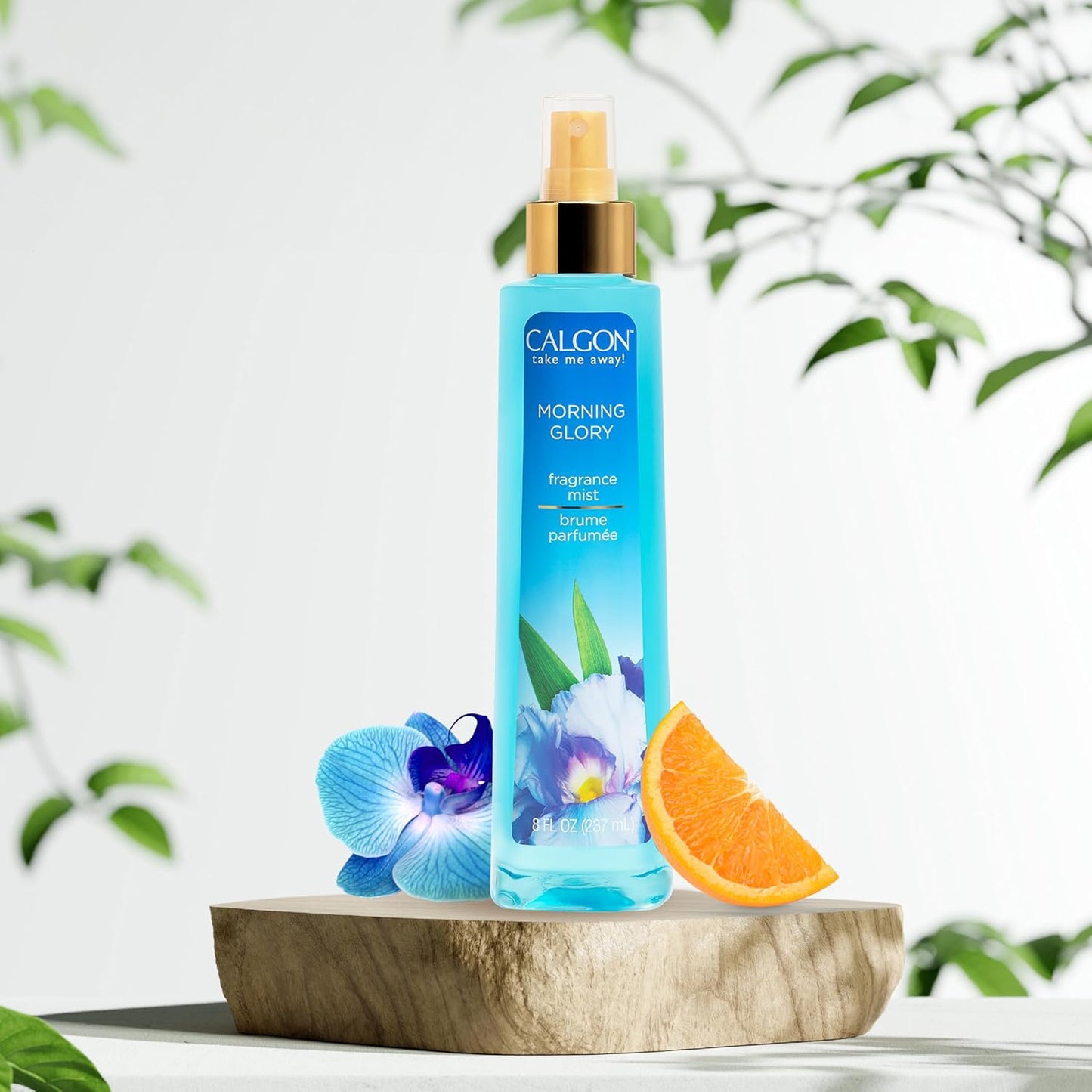Calgon Body Mist - Morning Glory Fragrance | 8 Fl Oz Refreshing Spray