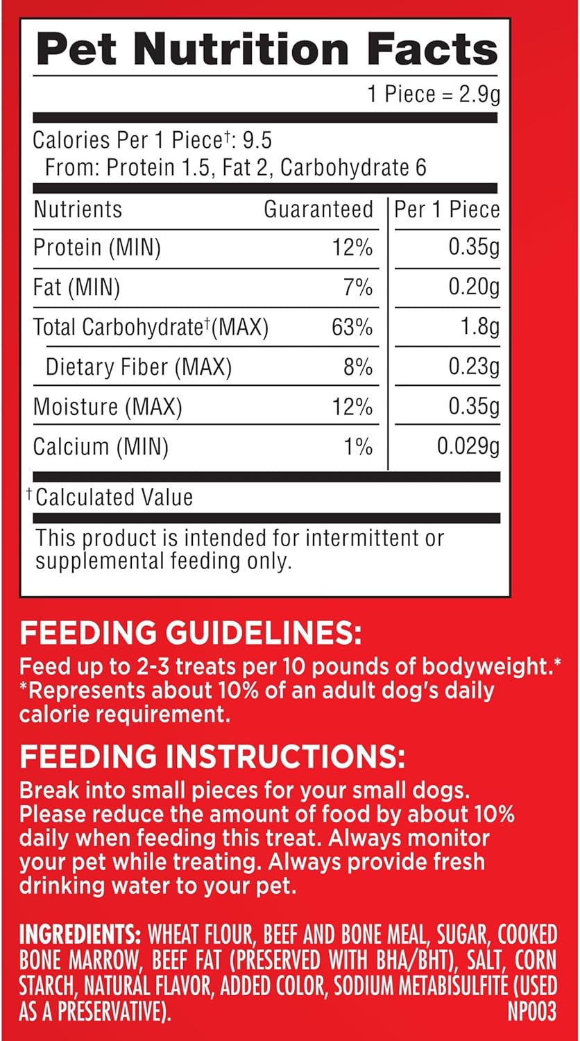 Milk-Bone MaroSnacks Small Dog Treats - Real Bone Marrow, 40 Oz Canister | Delicious & Nutritious