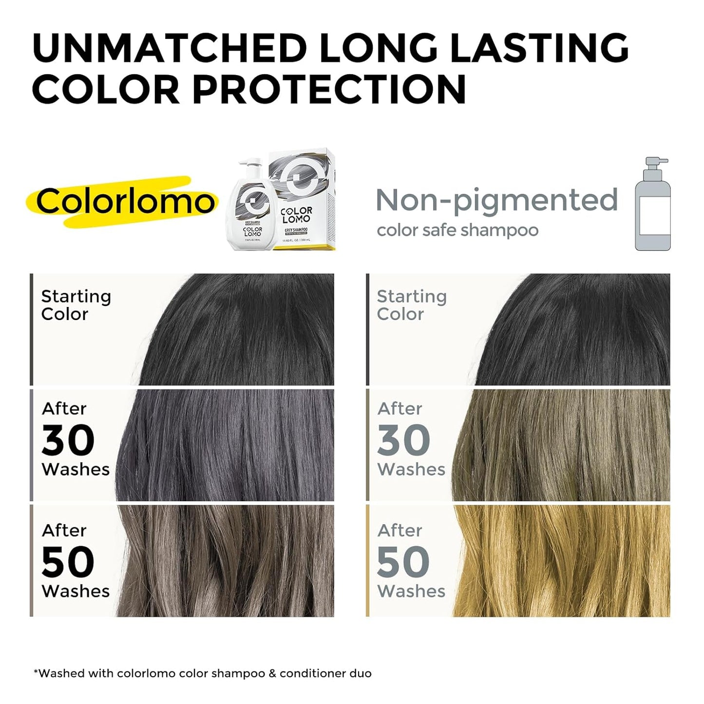 Ultra Color Safe Shampoo - Prevent Fading & Replenish Color | Vegan, Cruelty-Free | For Grey Color-Treated Hair
