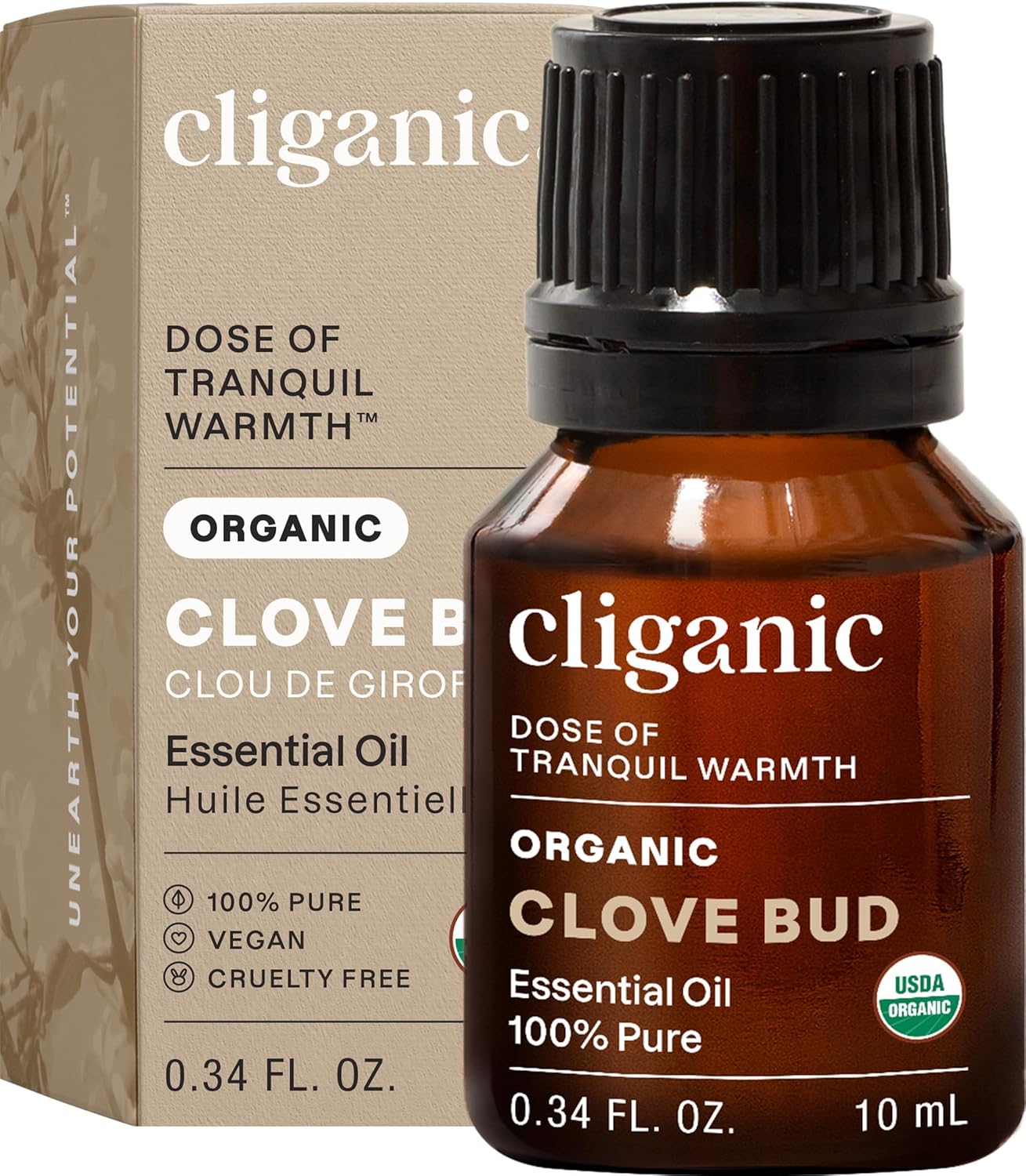 Cliganic Organic Lavender Essential Oil - 100% Pure Aromatherapy Oil | Non-GMO, 15ml