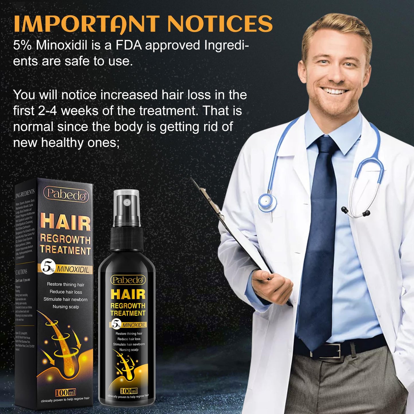 NATURE ZIRAN Hair Growth Serum - 5% Minoxidil for Men and Women, Unscented Foam for Hair growth, Natural Hair Growth Thickening Treatment