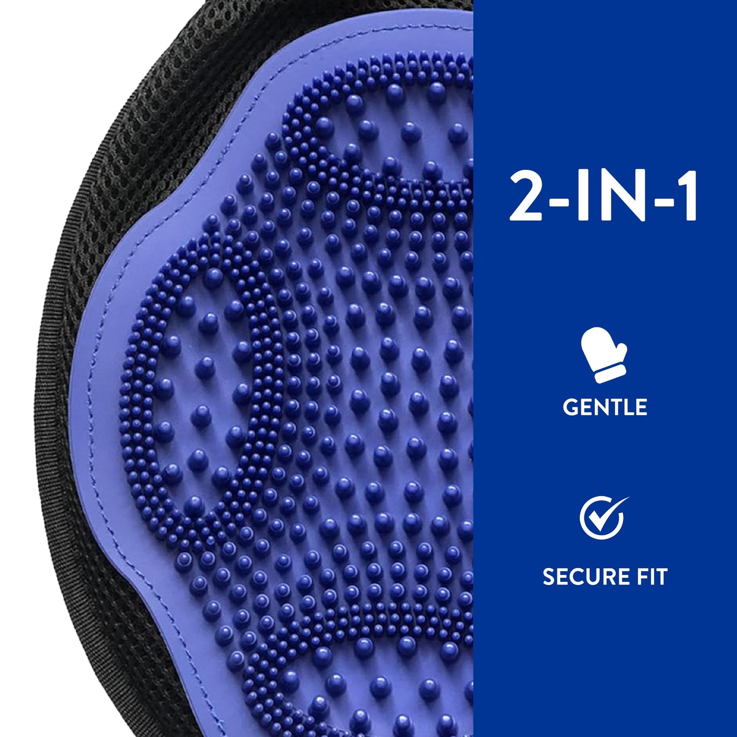 WAHL Professional Animal Equine Grooming Mitt - Flexible Rubber Brush for Horse Care