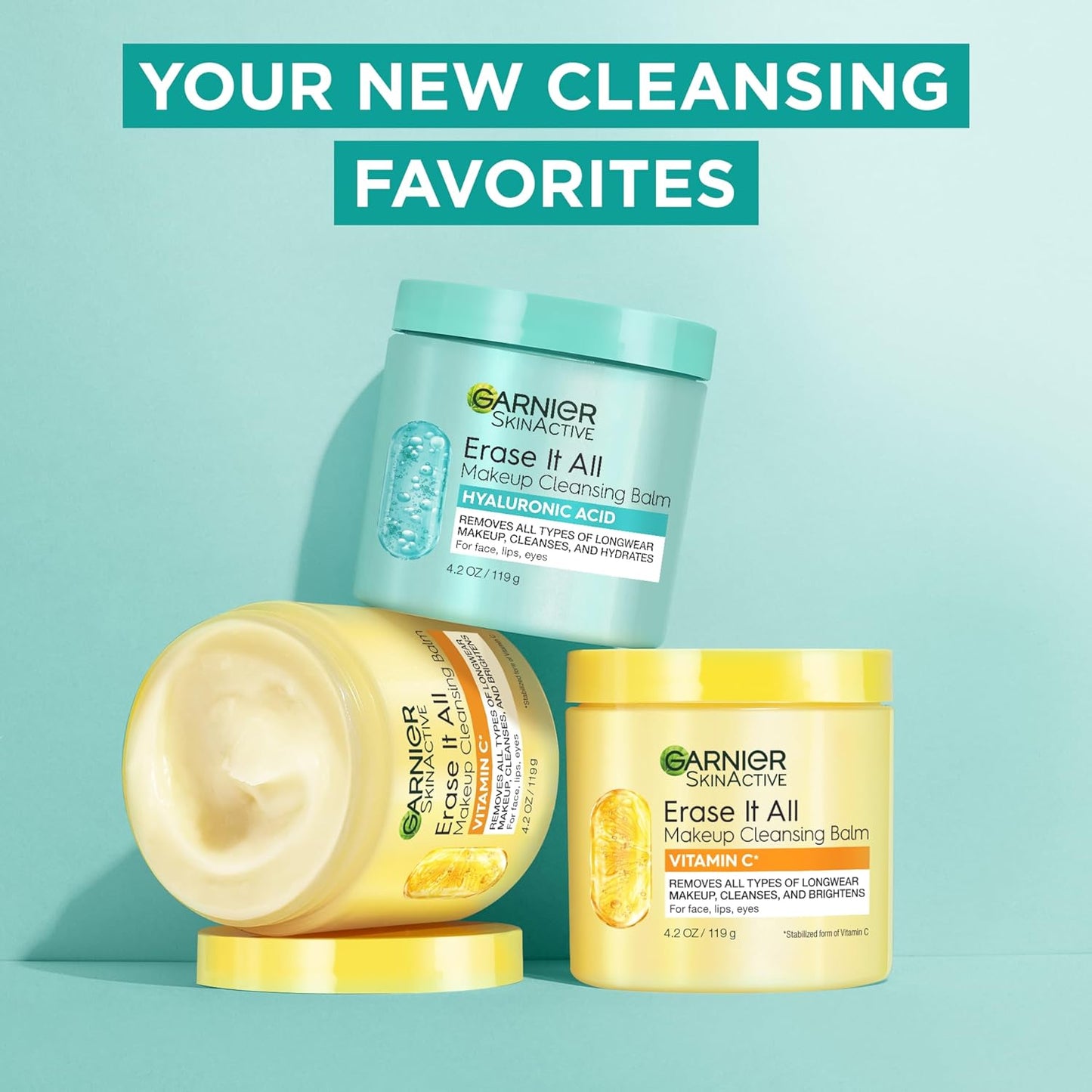 Garnier Makeup Cleansing Balm - Hyaluronic Acid Facial Cleanser & Makeup Remover | 4.2 Oz