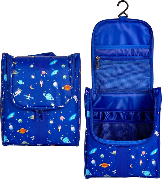Cute Cartoon Kids Toiletry Bag - Astronaut Travel Cosmetic Organizer | Perfect for Boys & Girls