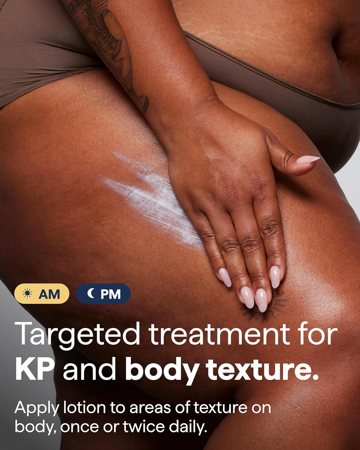 KP Exfoliating Body Moisturizer - Keratosis Pilaris Treatment with Urea & Lactic Acid | Smoothing Lotion for Textured Skin
