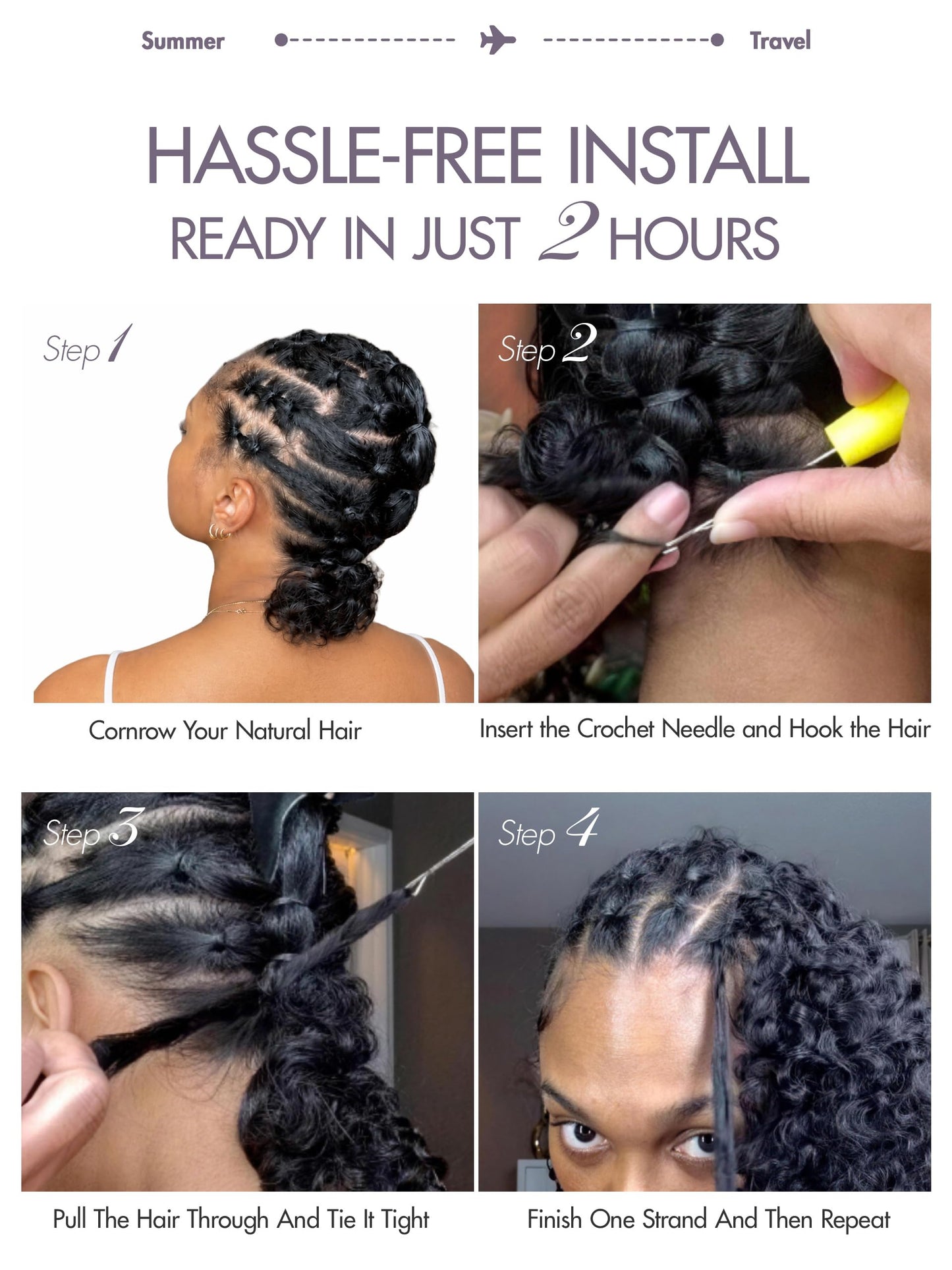 LUVME Deep Wave Miracle Knots Crochet Human Hair, 18 Inch 215g About 200 Strands, Pre-Separated Feather Crochet Hair for Black Women, Natural Black, Full Volume Protective Style