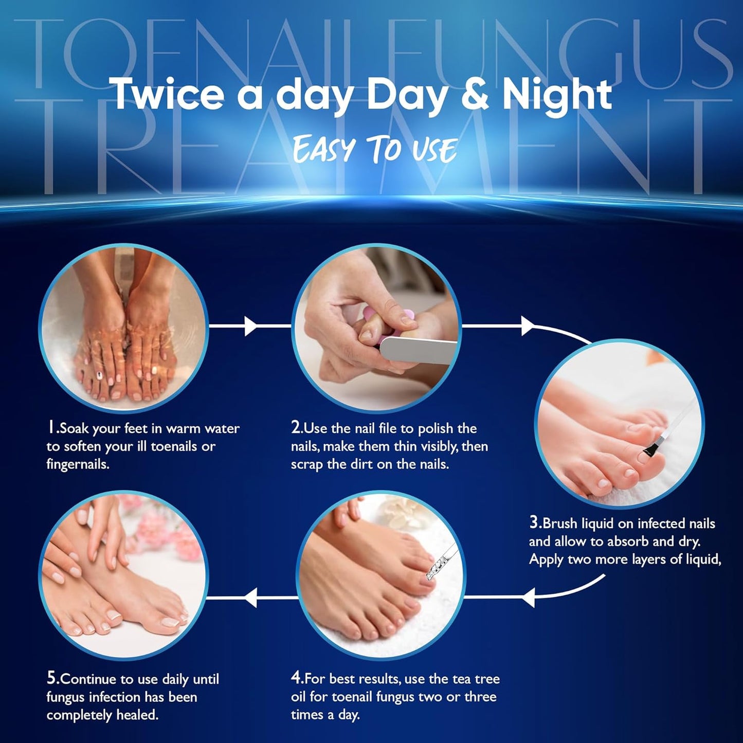 Maximum Strength Toenail Fungus Treatment - Antifungal Solution with Undecylenic Acid for Thick, Brittle Nails | 30ml