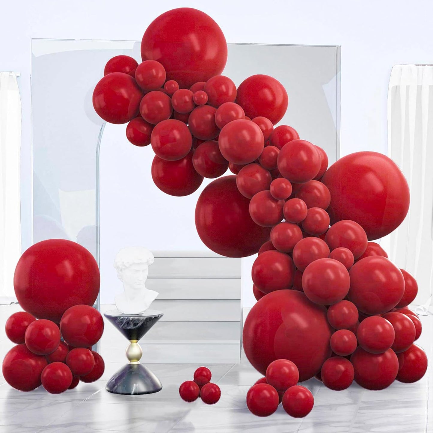 Black Balloon Arch Kit - 140 Pcs in 5-18 Inch Sizes for Baby Showers, Birthdays & Anniversaries | Elegant Black Decor
