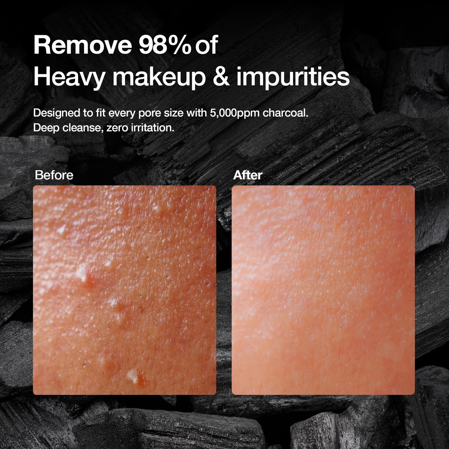 HEEDA Hyaluronic Acid & Ceramide All-In-One Cleanser, Deep Hydrating Face Wash with Charcoal, Coconut, and Turmeric for Radiant, Moisturized, and Balanced Skin