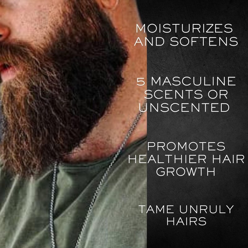 Bluebyrd Pure & Simple Unscented Beard Oil - For Sensitive Skin -100% Natural Conditioner and Softener For Men - Hydrates and Moisturizes for Beard Growth - Treats Dry Itchy Beards - 2oz(Unscented)